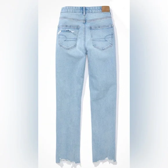 American Eagle Women’s Strigid Curvy Ripped Mom Jeans, Multiple Plus Sizes, NWT - Picture 4 of 12